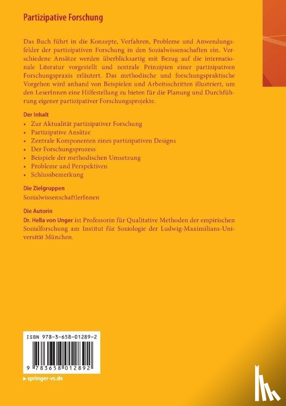 Unger, Hella von - Partizipative Forschung