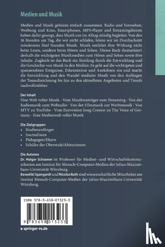 Holger Schramm, Benedikt Spangardt, Nicolas Ruth - Medien und Musik