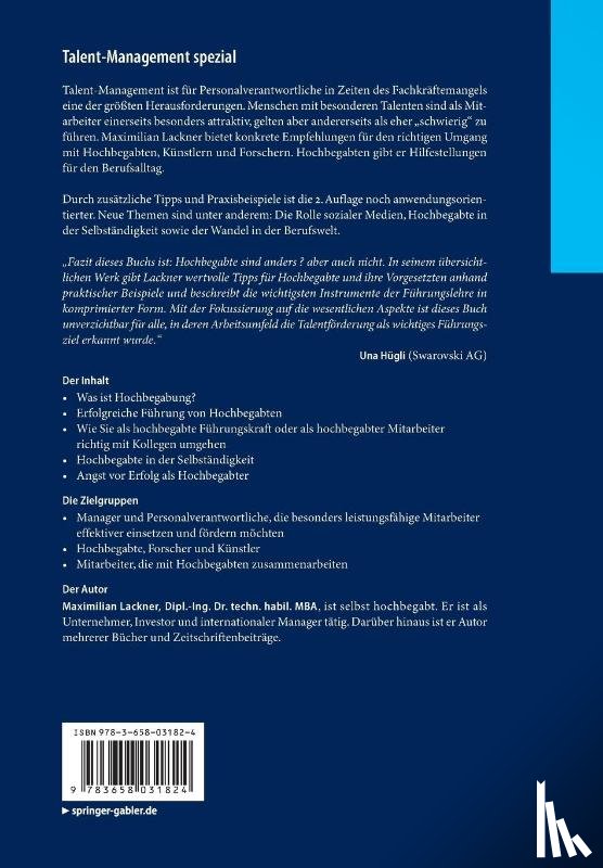 Lackner, Maximilian - Talent-Management spezial