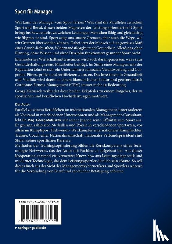Matuszek, Georg - Sport fur Manager