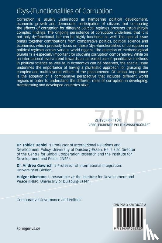 Tobias Debiel, Andrea Gawrich - (Dys-)Functionalities of Corruption