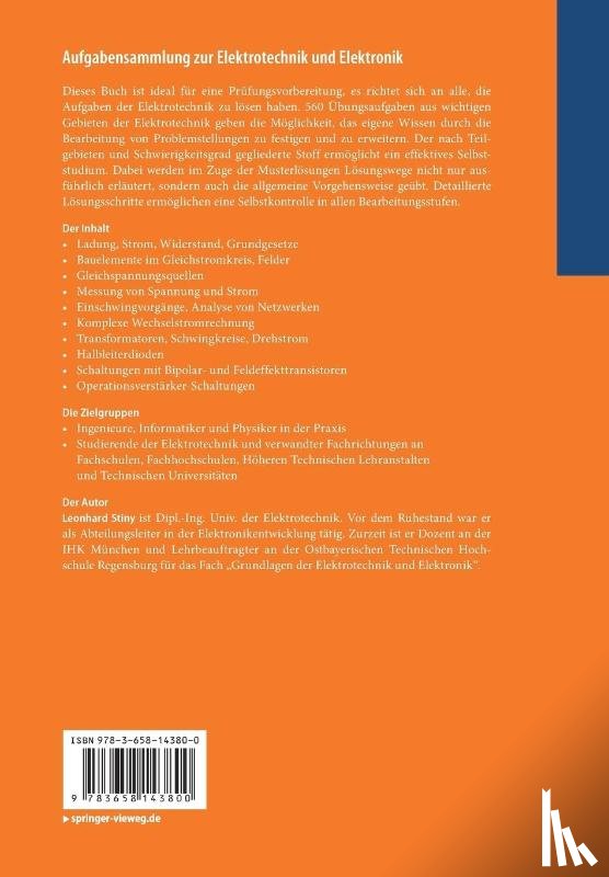 Stiny, Leonhard - Aufgabensammlung Zur Elektrotechnik Und Elektronik