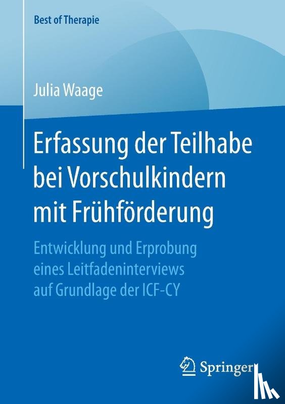 Julia Waage - Erfassung Der Teilhabe Bei Vorschulkindern Mit Fruhfoerderung