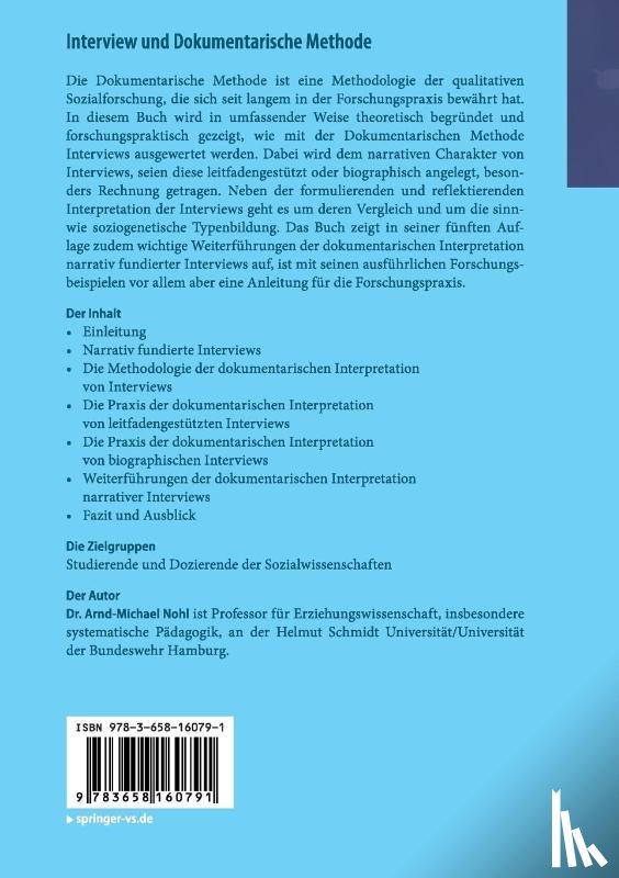 Nohl, Arnd-Michael - Interview und Dokumentarische Methode