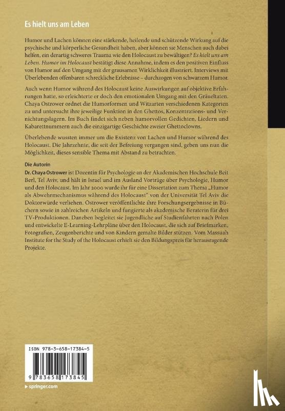 Ostrower, Chaya - Es hielt uns am Leben