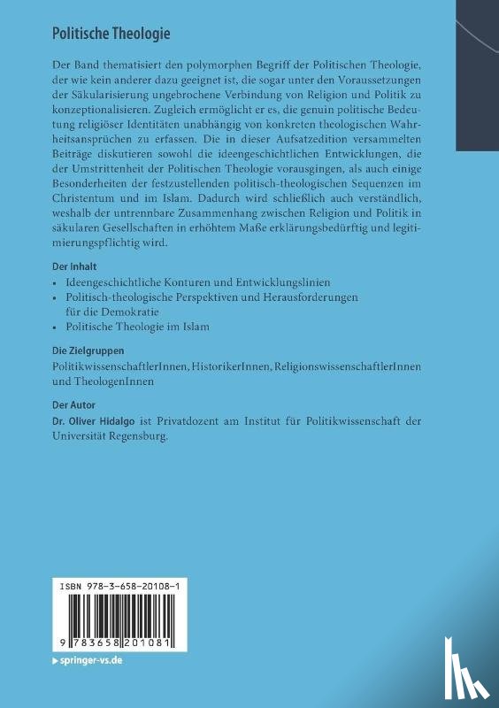 Hidalgo, Oliver - Politische Theologie