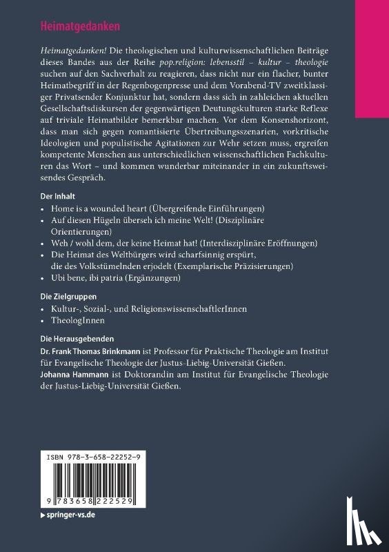 Frank Thomas Brinkmann, Johanna Hammann - Heimatgedanken