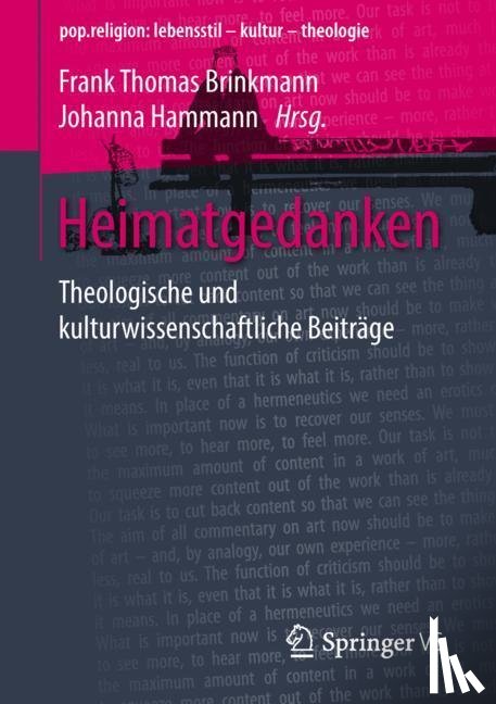 Frank Thomas Brinkmann, Johanna Hammann - Heimatgedanken