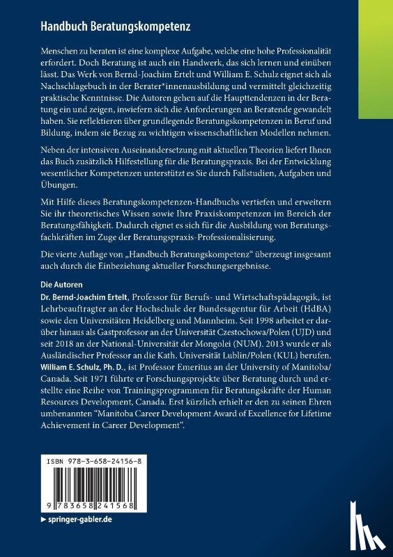 Bernd-Joachim Ertelt, William E Schulz - Handbuch Beratungskompetenz
