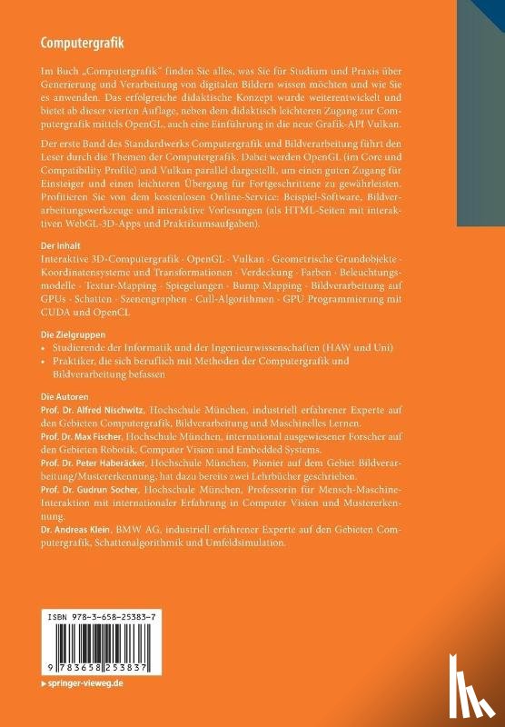 Nischwitz, Alfred, Fischer, Max, Haberacker, Peter, Socher, Gudrun - Computergrafik