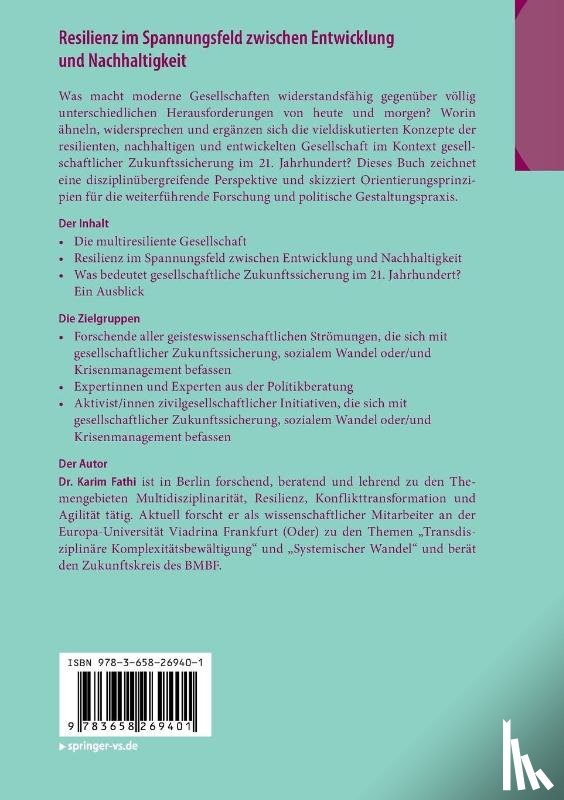 Fathi, Karim - Resilienz im Spannungsfeld zwischen Entwicklung und Nachhaltigkeit