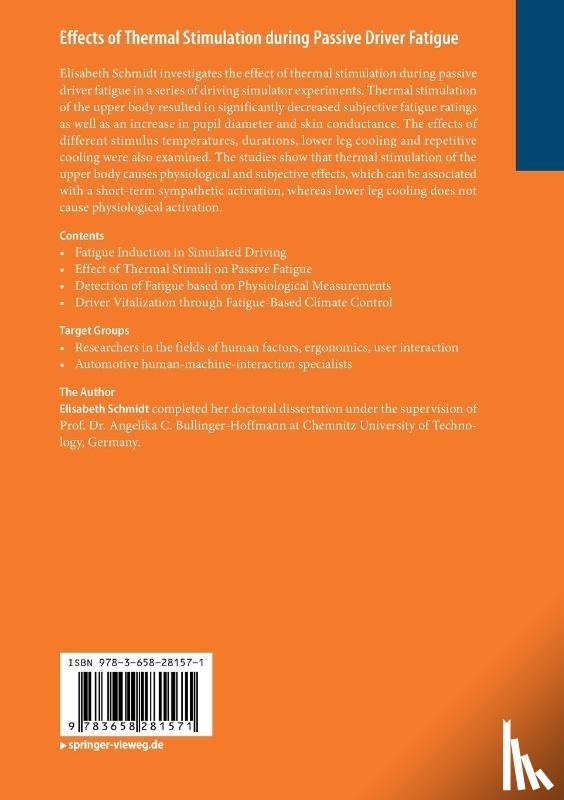 Schmidt, Elisabeth - Effects of Thermal Stimulation during Passive Driver Fatigue