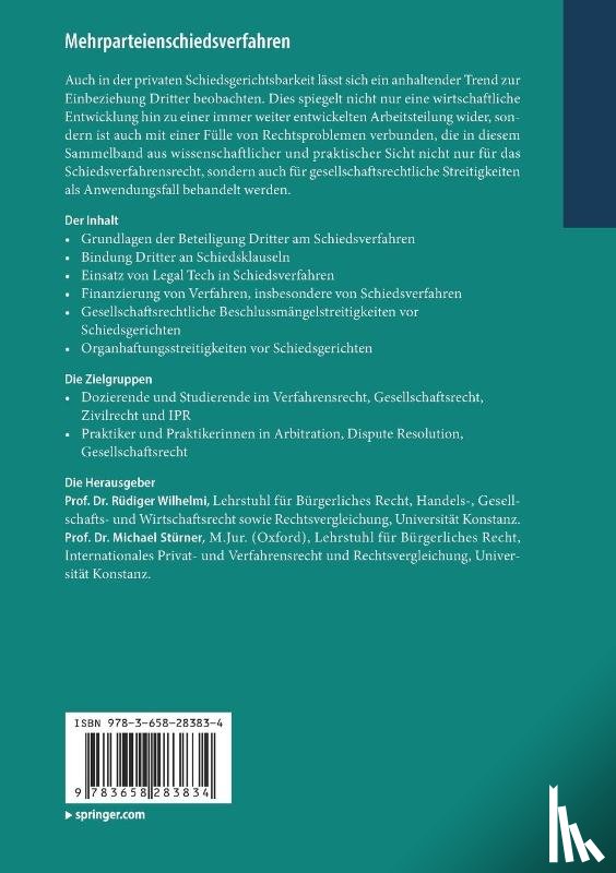  - Mehrparteienschiedsverfahren