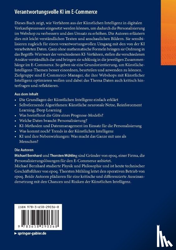 Bernhard, Michael, Muhling, Thorsten - Verantwortungsvolle KI im E-Commerce