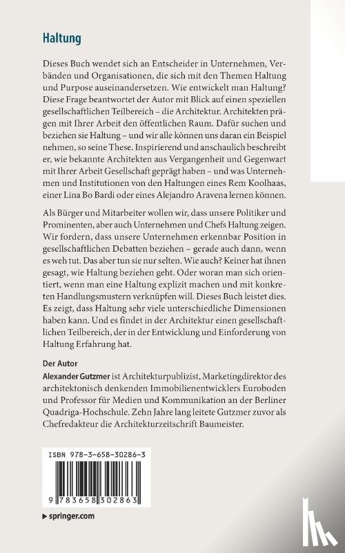 Gutzmer, Alexander - Haltung
