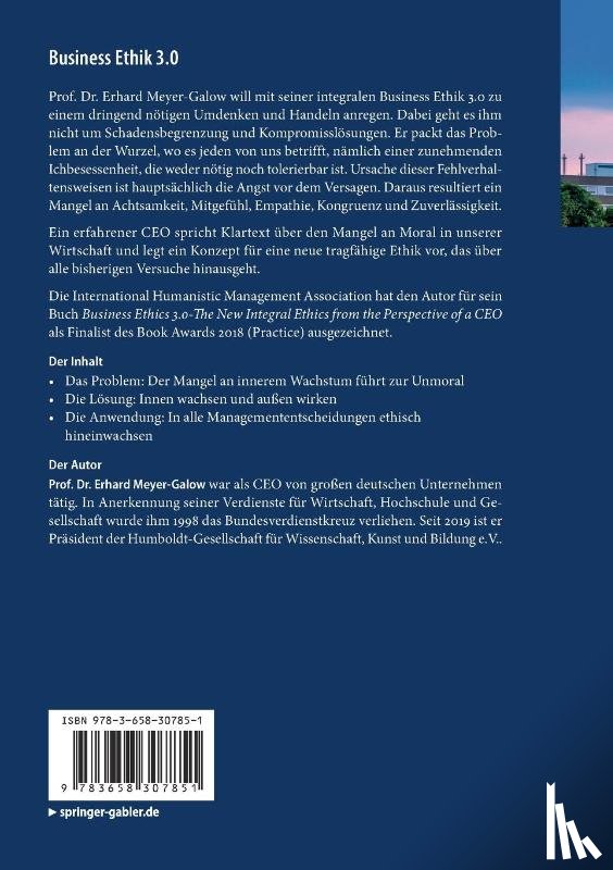 Meyer-Galow, Erhard - Business Ethik 3.0