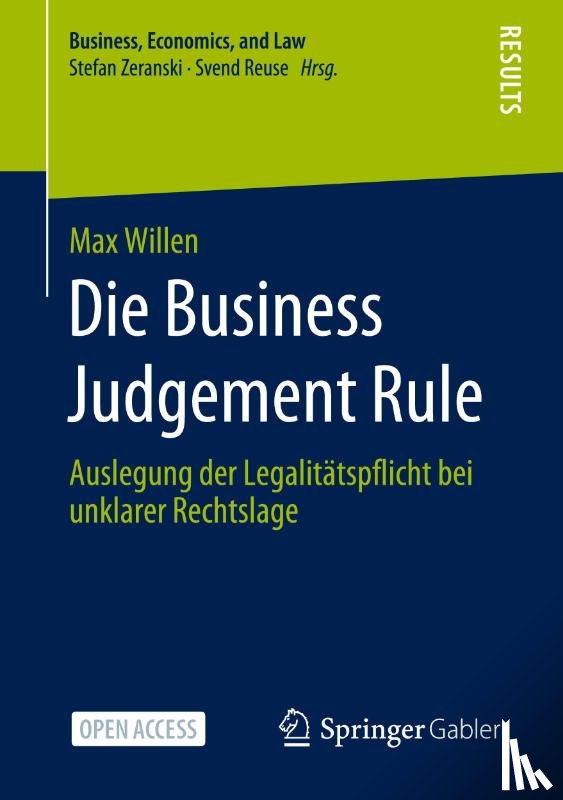 Willen, Max - Die Business Judgement Rule