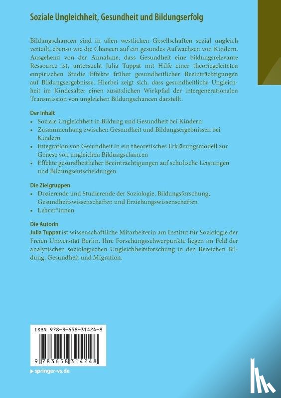 Tuppat, Julia - Soziale Ungleichheit, Gesundheit und Bildungserfolg