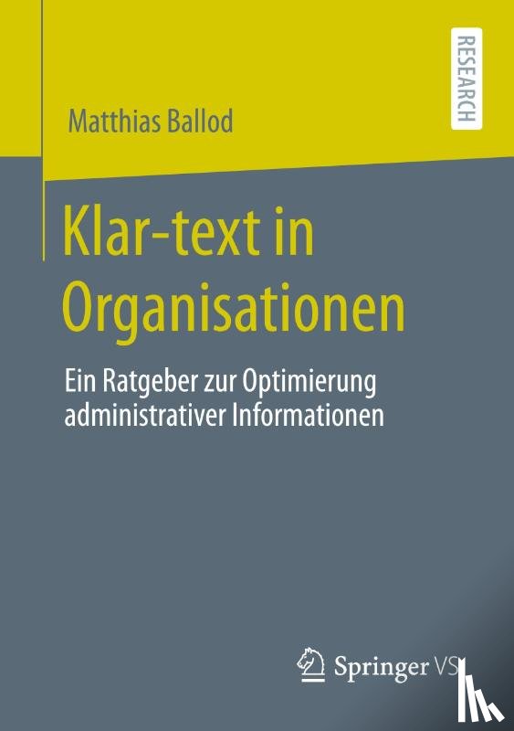 Ballod, Matthias - Klar-text in Organisationen