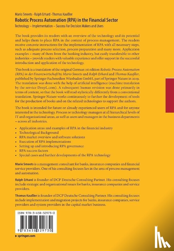 Smeets, Mario, Erhard, Ralph, Kaußler, Thomas - Robotic Process Automation (RPA) in the Financial Sector