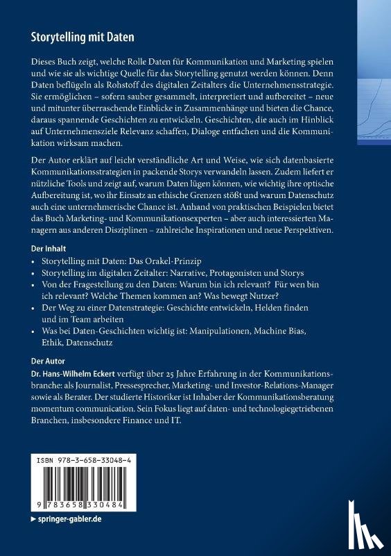 Eckert, Hans-Wilhelm - Storytelling mit Daten