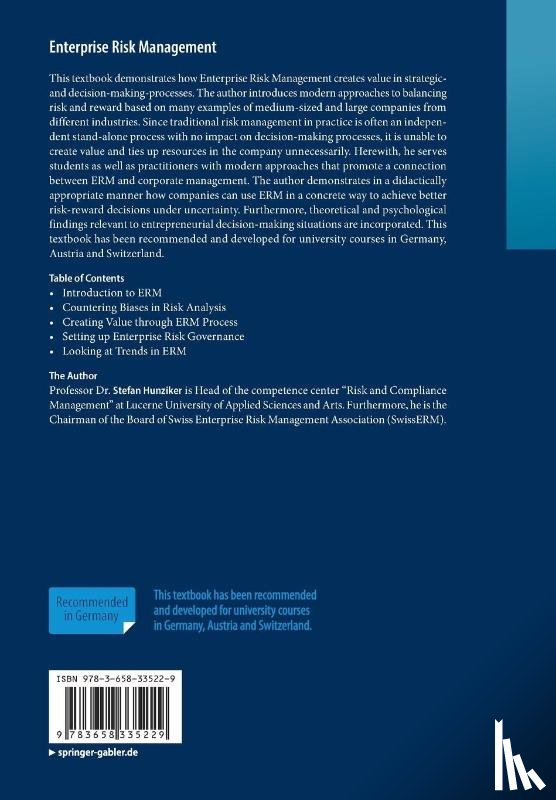 Hunziker, Stefan - Enterprise Risk Management