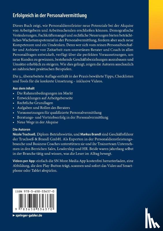 Truchseß, Nicole, Brandl, Markus - Erfolgreich in der Personalvermittlung