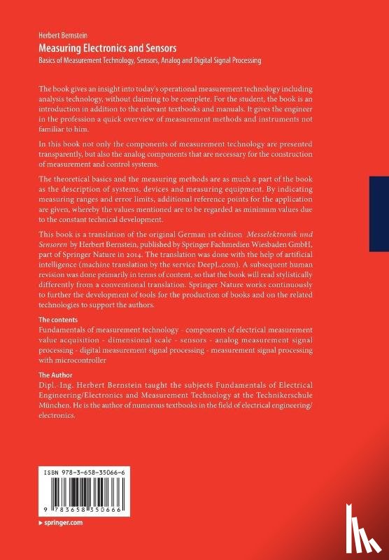 Bernstein, Herbert - Measuring Electronics and Sensors