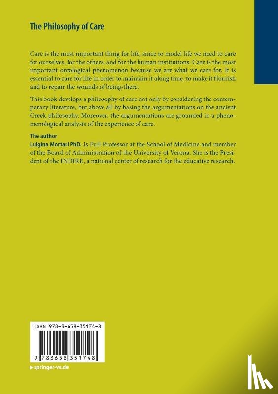 Mortari, Luigina - The Philosophy of Care