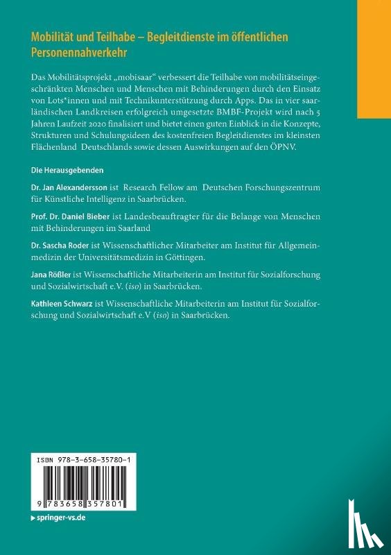  - Mobilitat und Teilhabe - Begleitdienste im oeffentlichen Personennahverkehr