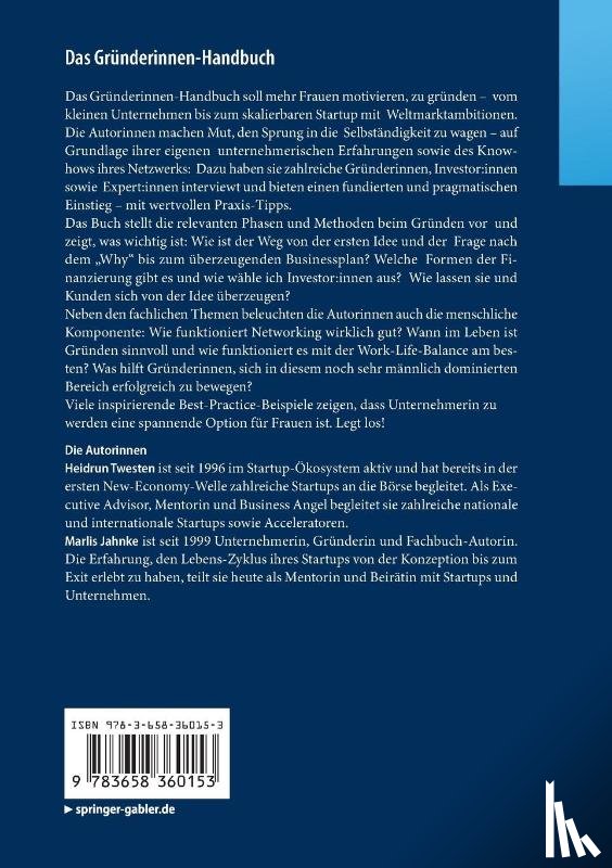 Twesten, Heidrun, Jahnke, Marlis - Das Grunderinnen-Handbuch