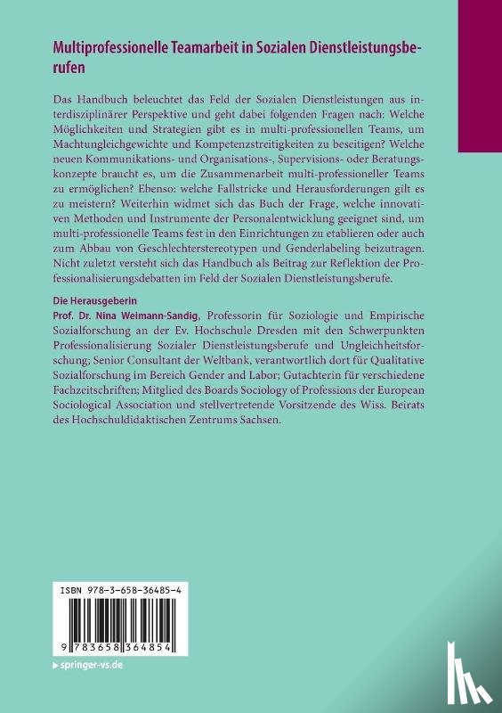  - Multiprofessionelle Teamarbeit in Sozialen Dienstleistungsberufen