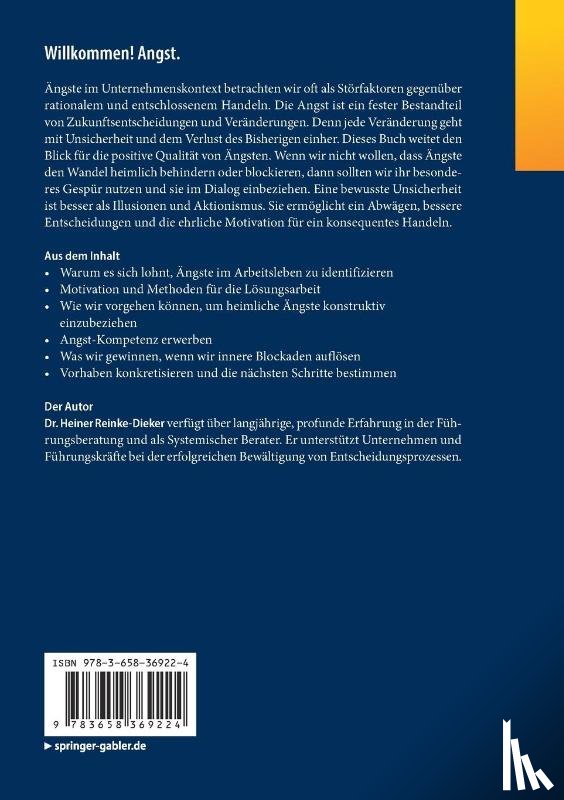 Reinke-Dieker, Heiner - Willkommen! Angst.