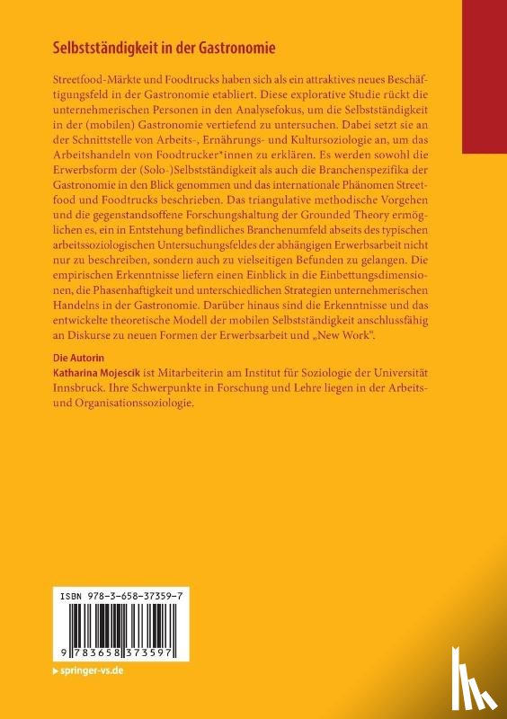 Mojescik, Katharina - Selbststandigkeit in der Gastronomie