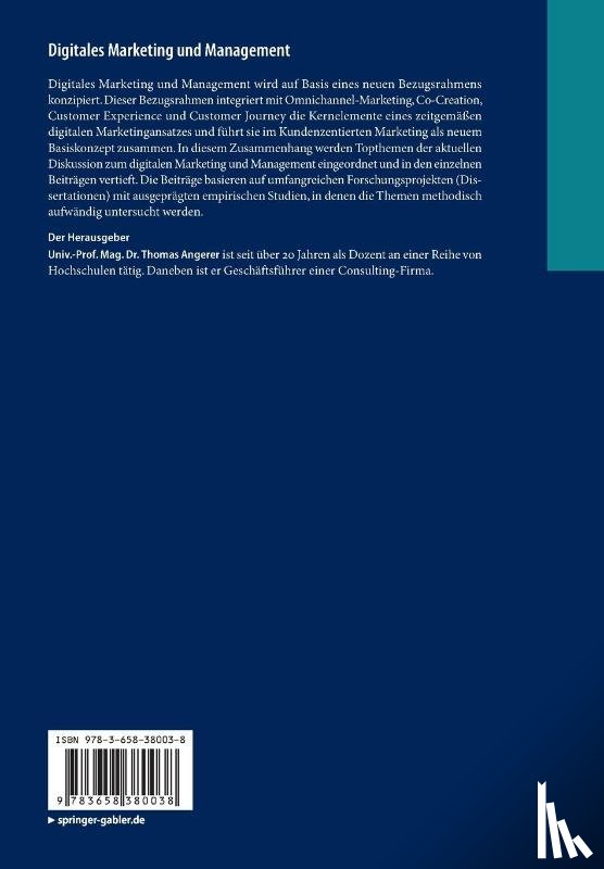  - Digitales Marketing und Management