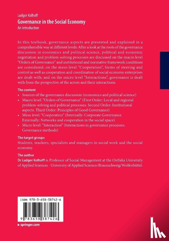 Kolhoff, Ludger - Governance in the Social Economy