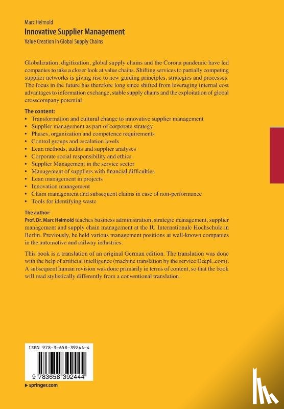 Helmold, Marc - Innovative Supplier Management