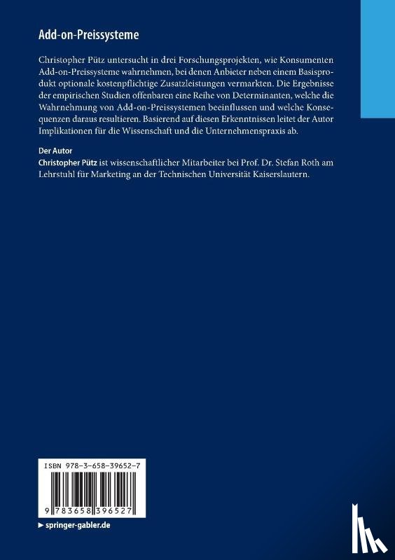Putz, Christopher - Add-on-Preissysteme