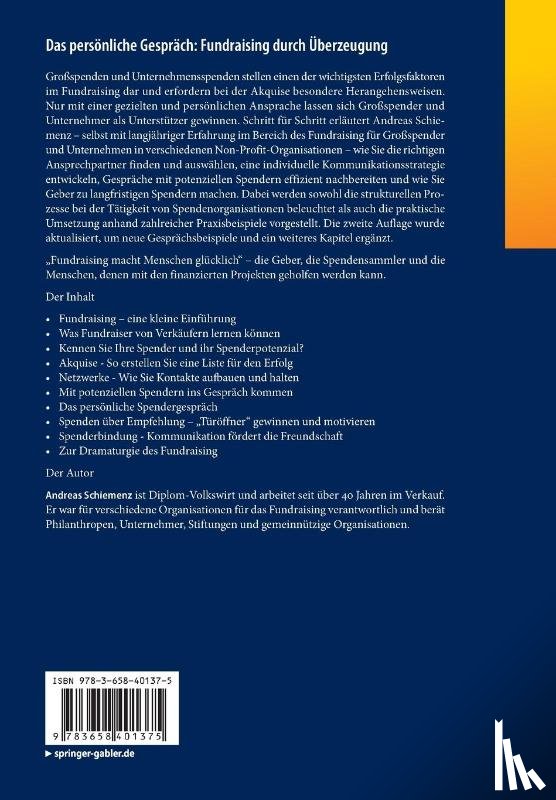 Schiemenz, Andreas - Das personliche Gesprach: Fundraising durch Uberzeugung