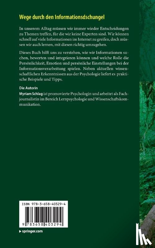 Schlag, Myriam - Wege durch den Informationsdschungel