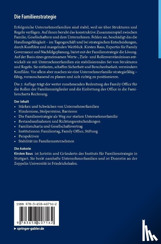 Baus, Kirsten - Die Familienstrategie