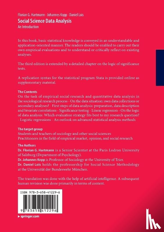 Hartmann, Florian G., Kopp, Johannes, Lois, Daniel - Social Science Data Analysis