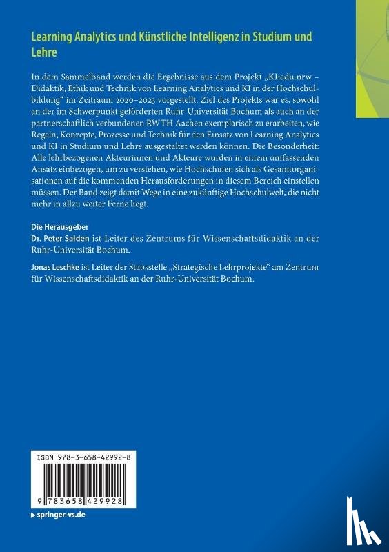  - Learning Analytics und Künstliche Intelligenz in Studium und Lehre