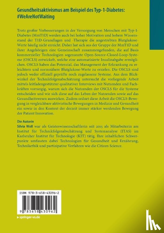 Woll, Silvia - Gesundheitsaktivismus am Beispiel des Typ-1-Diabetes: #WeAreNotWaiting