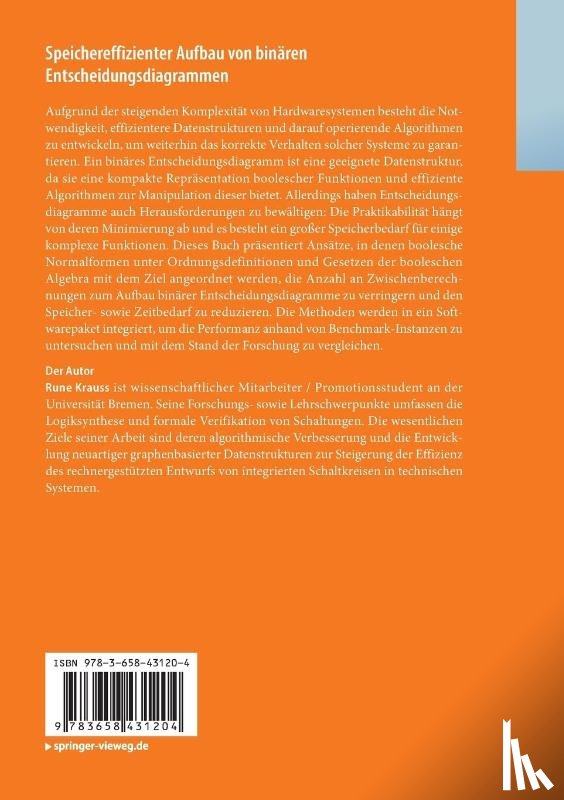 Krauss, Rune - Speichereffizienter Aufbau von binären Entscheidungsdiagrammen
