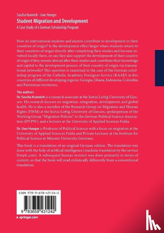 Krannich, Sascha, Hunger, Uwe - Student Migration and Development