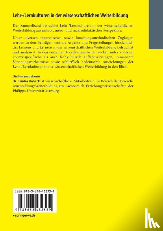  - Lehr-/Lernkulturen in der wissenschaftlichen Weiterbildung