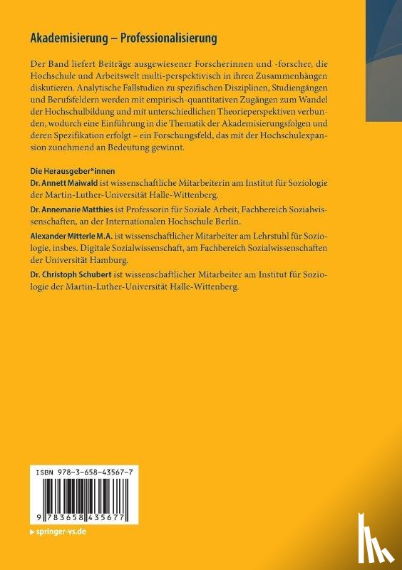  - Akademisierung - Professionalisierung