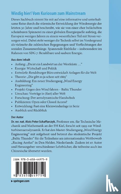 Schaffarczyk, Alois Peter - Windig hier! Vom Kuriosum zum Mainstream