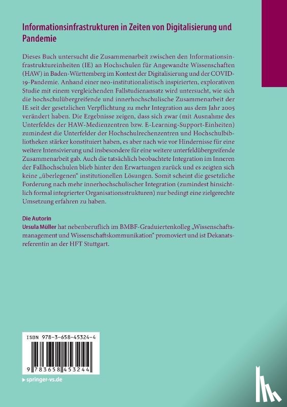Müller, Ursula - Informationsinfrastrukturen in Zeiten von Digitalisierung und Pandemie